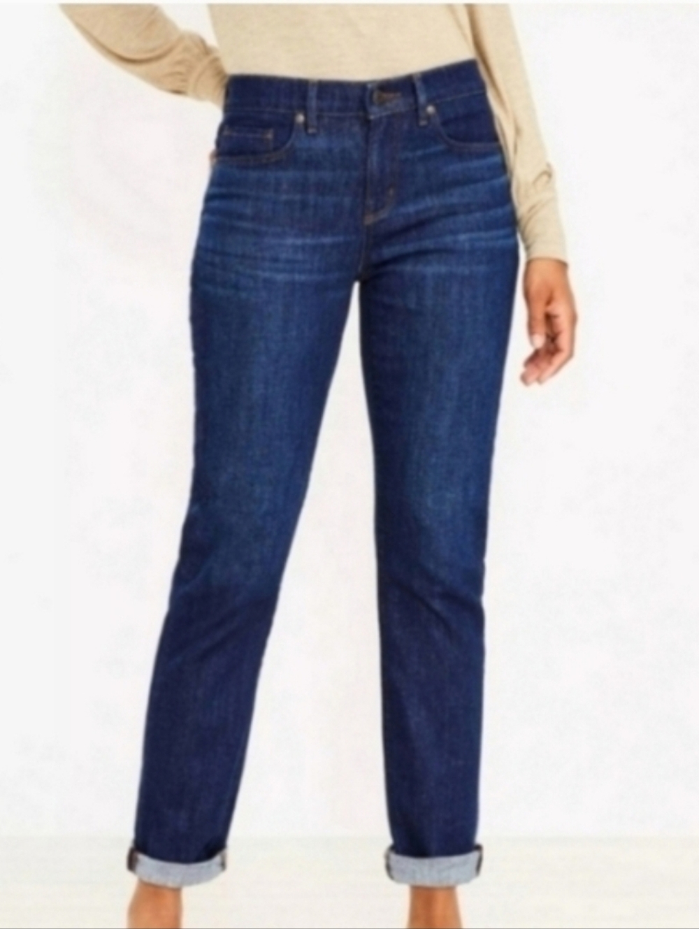 Loft Outlet Women Skinny Ankle Cropped Blue Jeans Size 4
